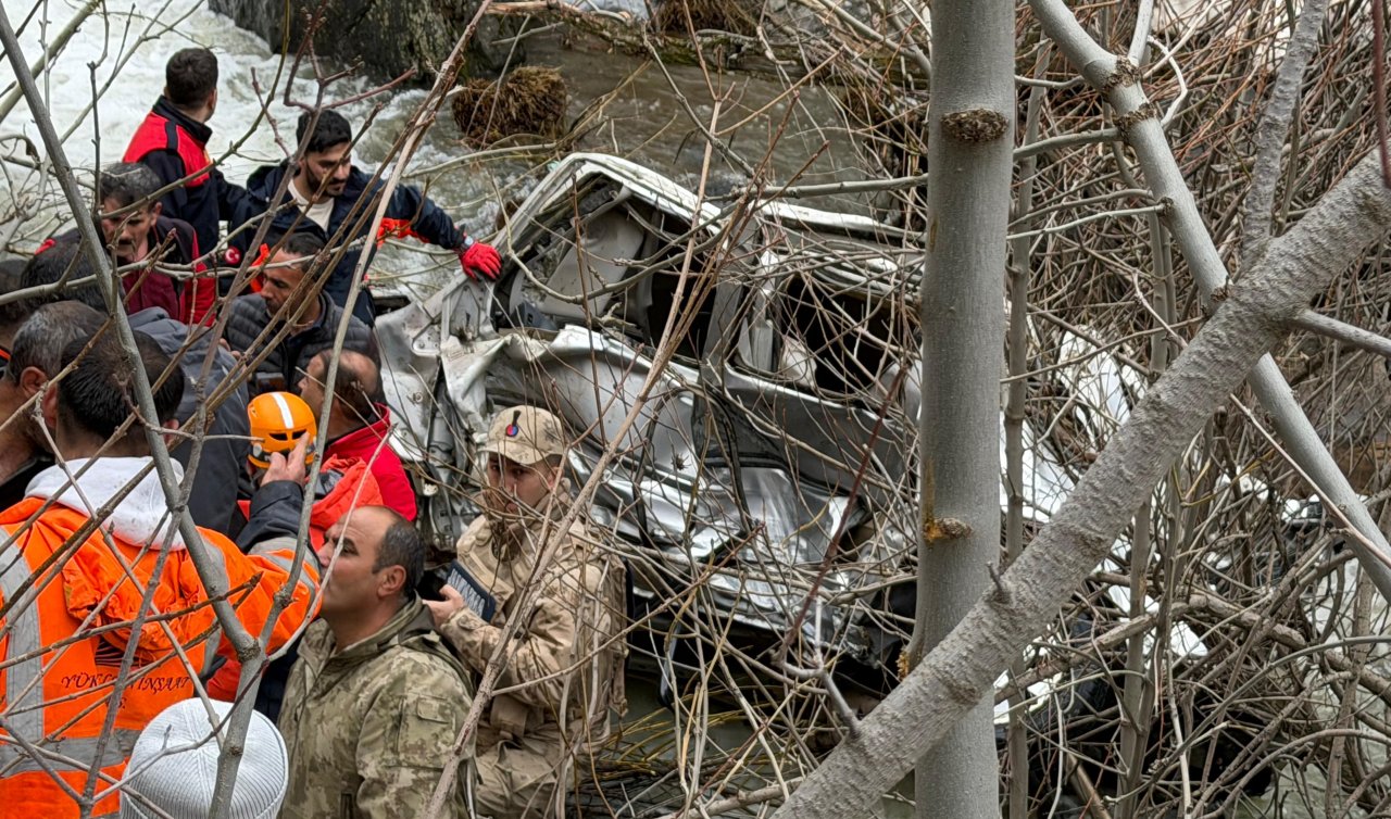 Hafif ticari araç dereye uçtu: 3 ölü 5 yaralı