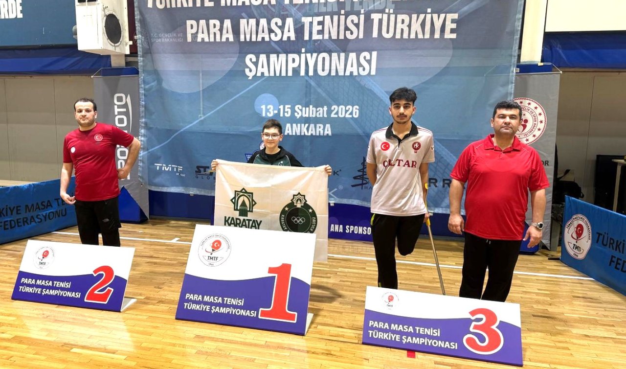 Karataylı tenisçiler Ankara’da 5 madalya kazandı!