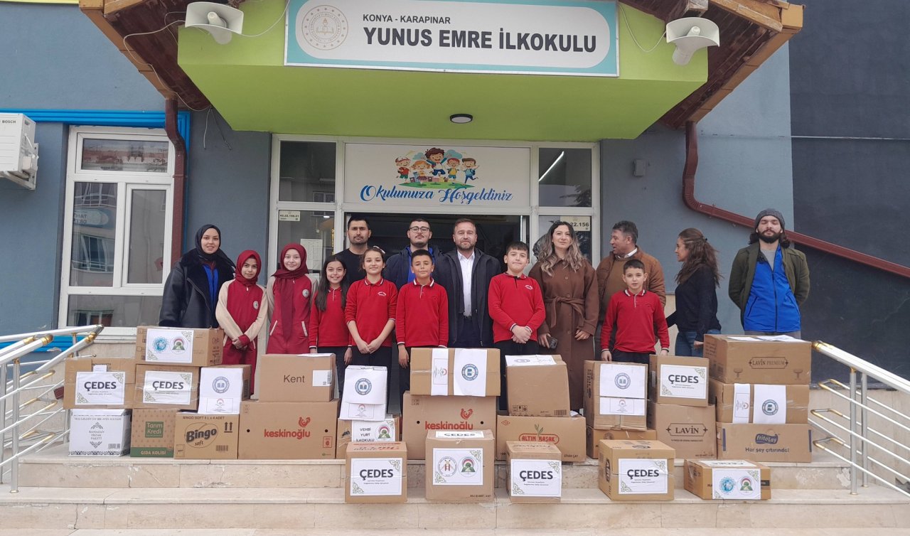 Karapınar’da üç okuldan Ramazan’da anlamlı dayanışma