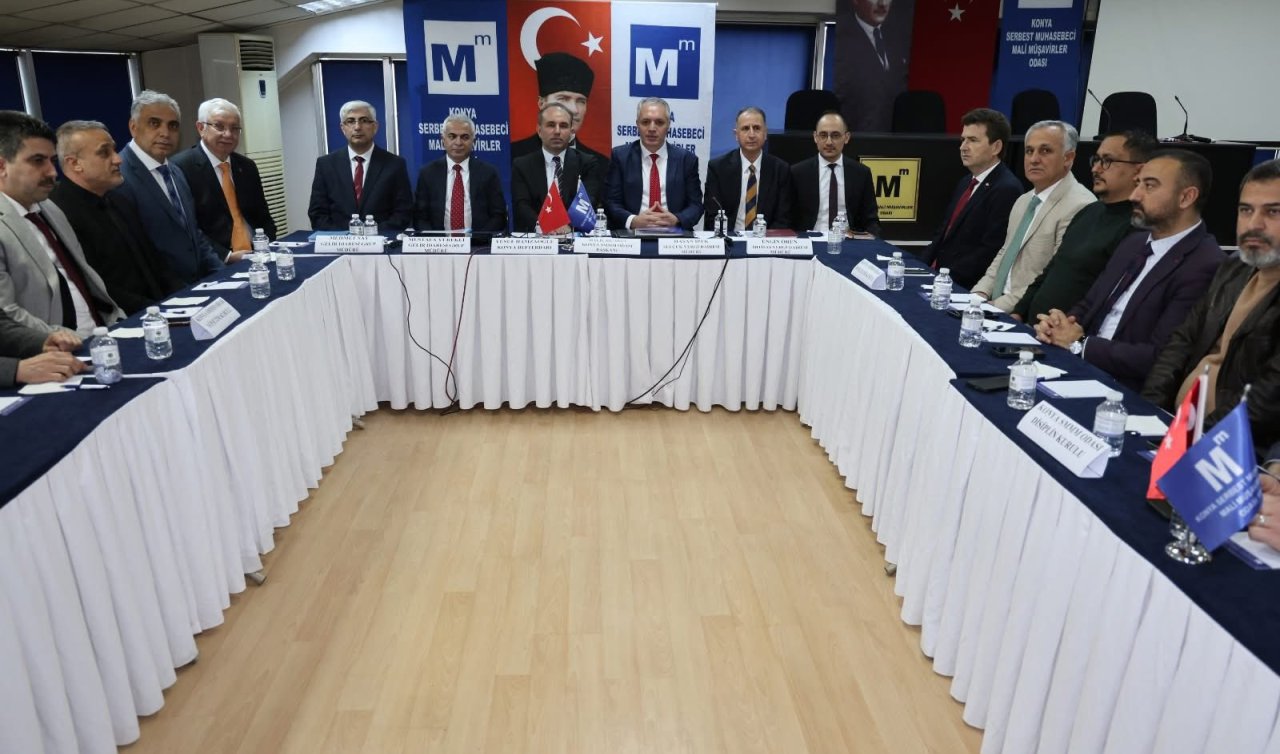 Konya SMMMO ile Konya Defterdarlığı arasında istişare toplantısı gerçekleştirildi