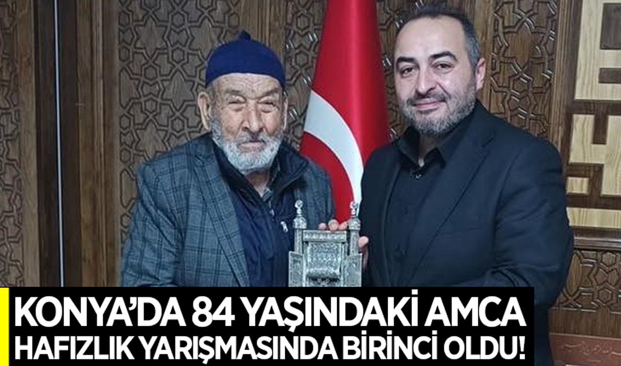 Beyşehir’de 84 yaşındaki vatandaş hafızlık yarışmasında birinci oldu