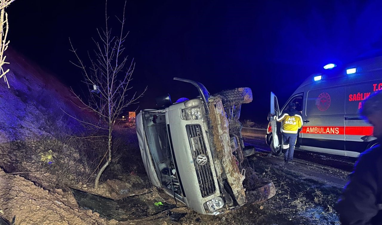 İşçi servisi şarampole devrildi: 17 yaralı!