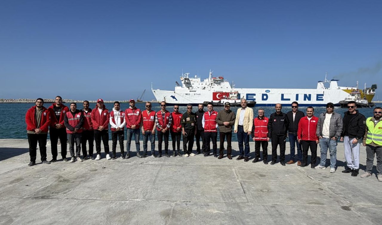 Türkiye’nin Gazze için hazırladığı 21. “İyilik Gemisi’’ Mısır’a ulaştı