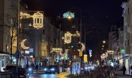 Almanya’da ışıklarla süslenen caddeler ramazan boyunca aydınlatılacak