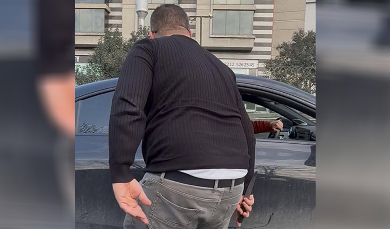 Otomobil sürücüsünü bıçak ile tehdit eden minibüs şoförü tutuklandı!