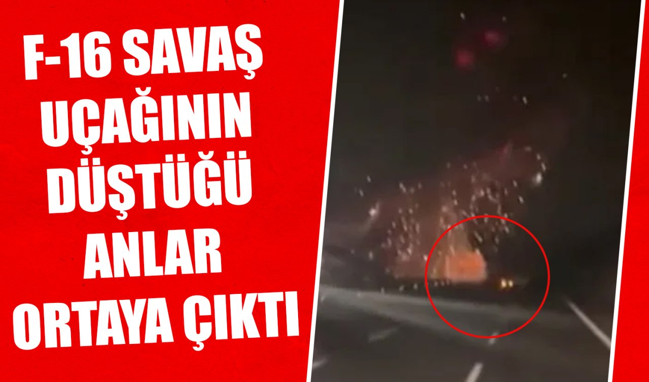 F-16 savaş uçağının düşme anı ortaya çıktı