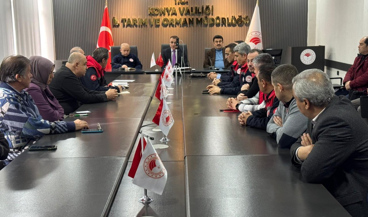 Konya İl Tarım ve Orman Müdürlüğünde Şubat ayı değerlendirme toplantısı yapıldı