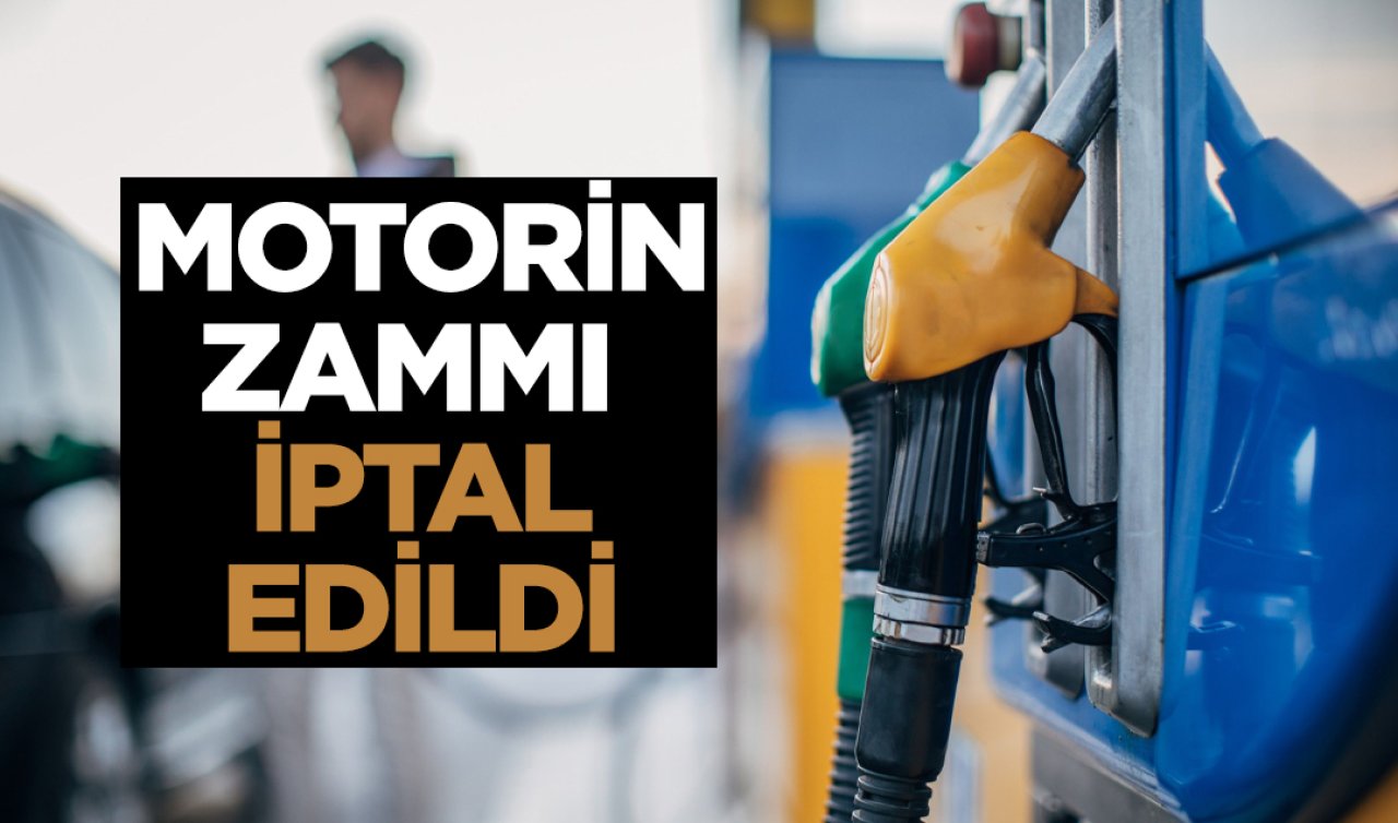 Motorine beklenen zam iptal edildi