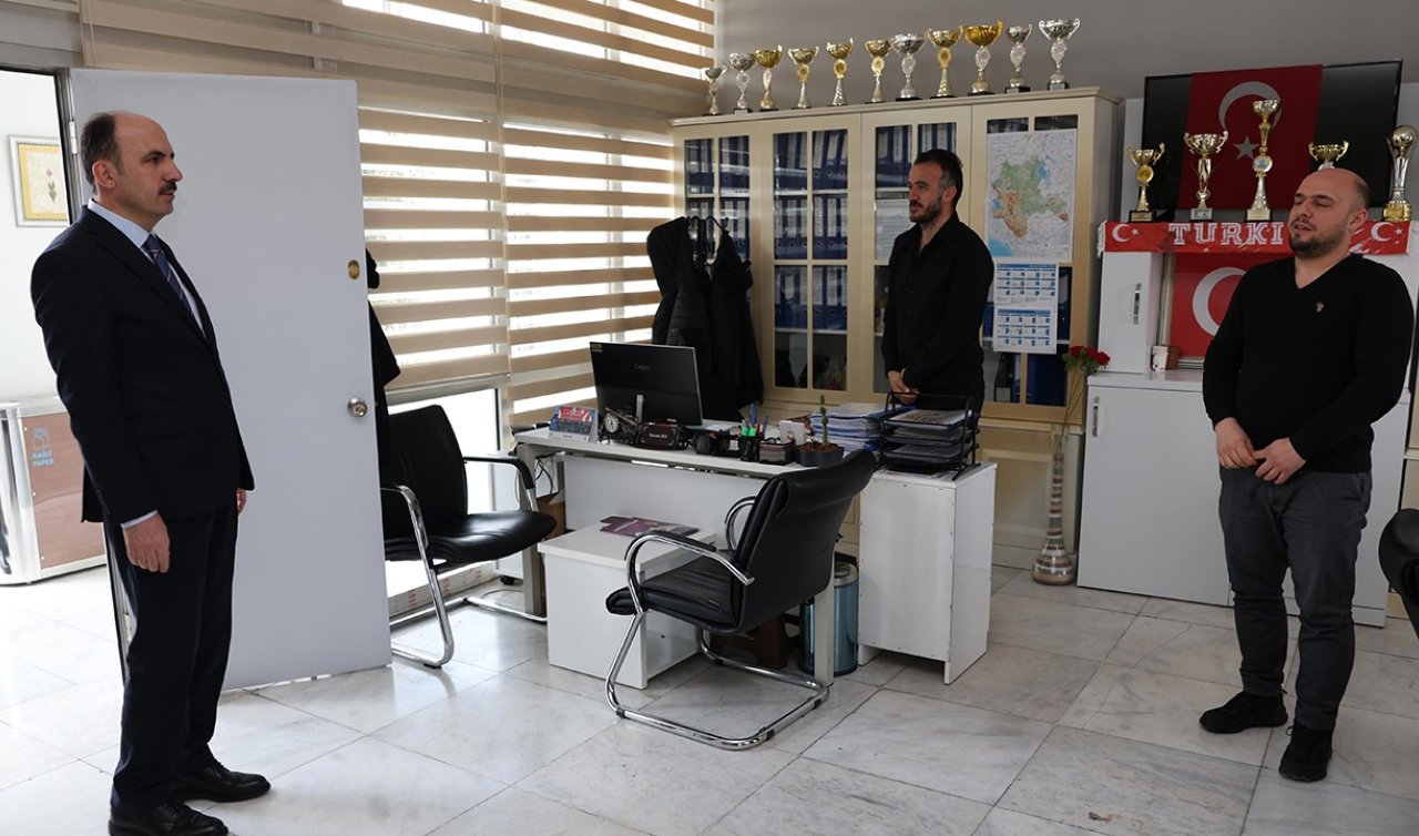 Başkan Altay belediye birimlerini ziyaret ederek çalışanlarla buluştu