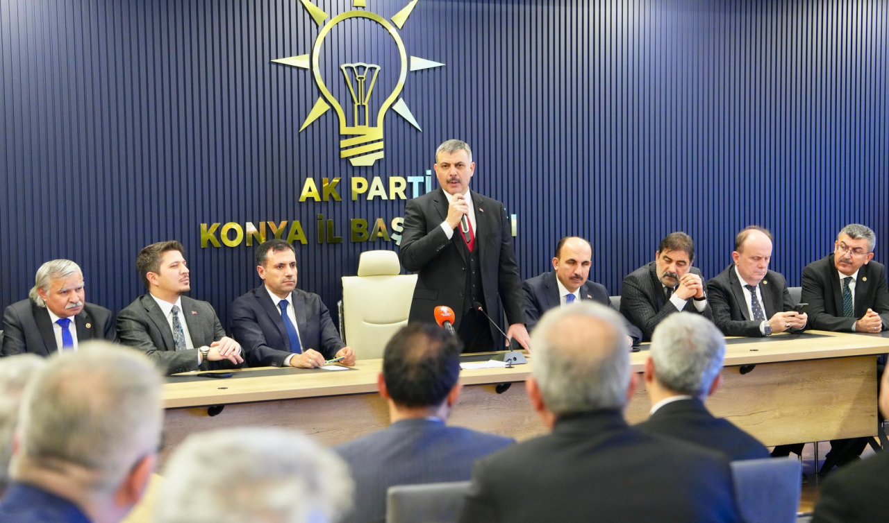 İçişleri Bakanı Mustafa Çiftçi AK Parti Konya İl Başkanlığını ziyaret etti