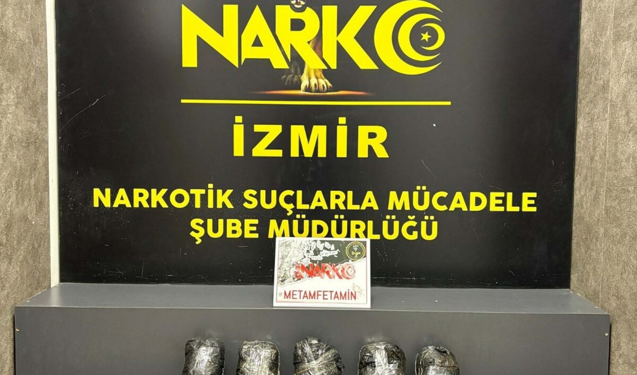 Polisin durdurduğu otomobilde 10 kilo metamfetamin ele geçirildi