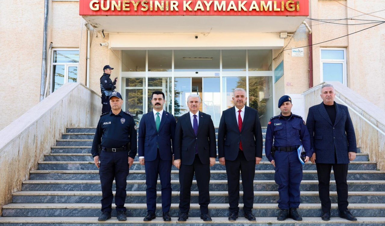 Vali İbrahim Akın Güneysınır ilçesini ziyaret etti