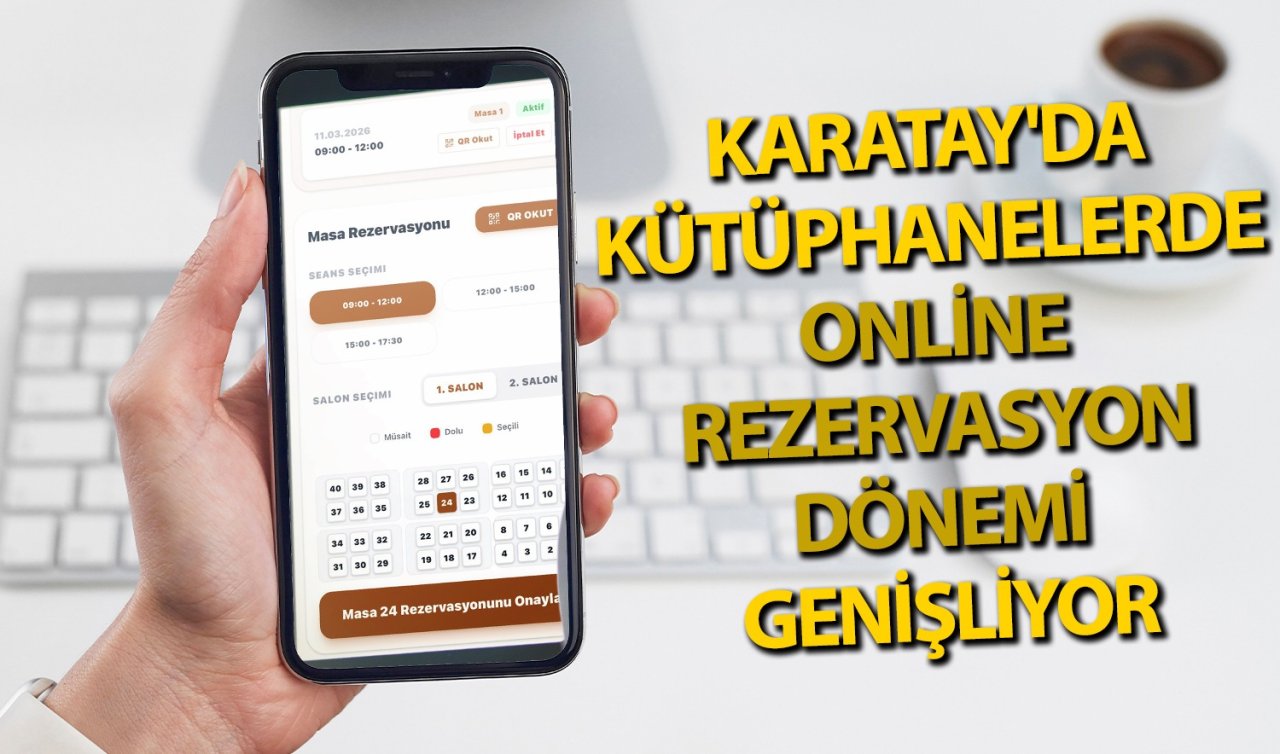 Karatay’da kütüphanelerde online rezervasyon dönemi başlıyor