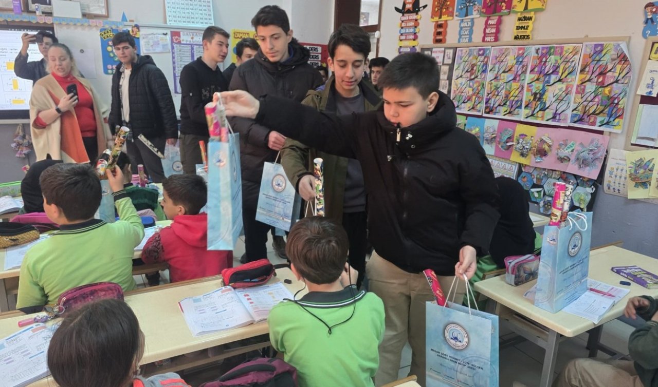 Konya’da öğrencilere bayram öncesi bayram sevinci yaşattılar