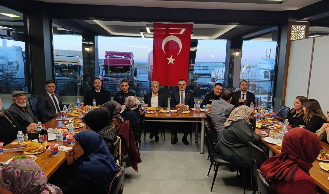 Kadınhanı ilçe protokolü şehit aileleri ve gazilerle iftarda buluştu