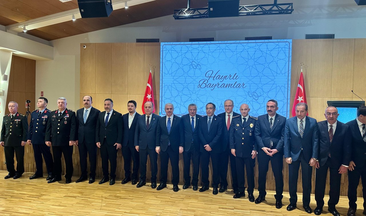 Konya’da protokol üyeleri bayramlaşma programında bir araya geldi