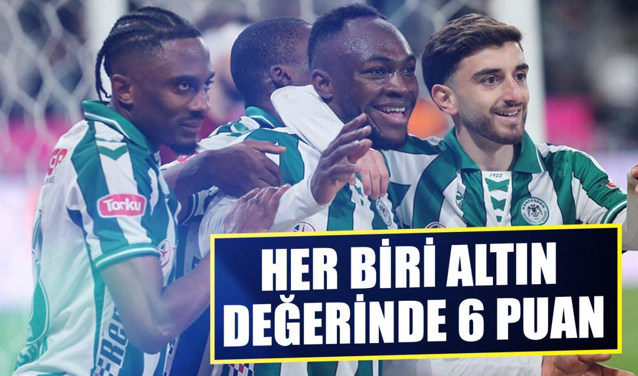 Her biri altın değerinde 6 puan