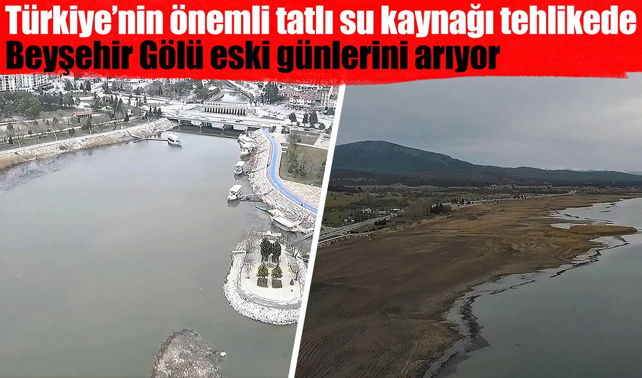 Türkiye’nin önemli tatlı su kaynağı tehlikede: Beyşehir Gölü eski günlerini arıyor