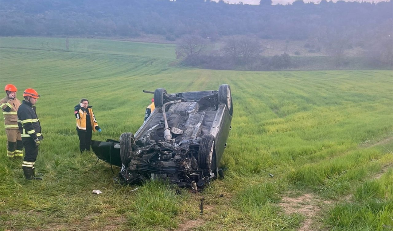 Takla atan otomobilin sürücüsü öldü
