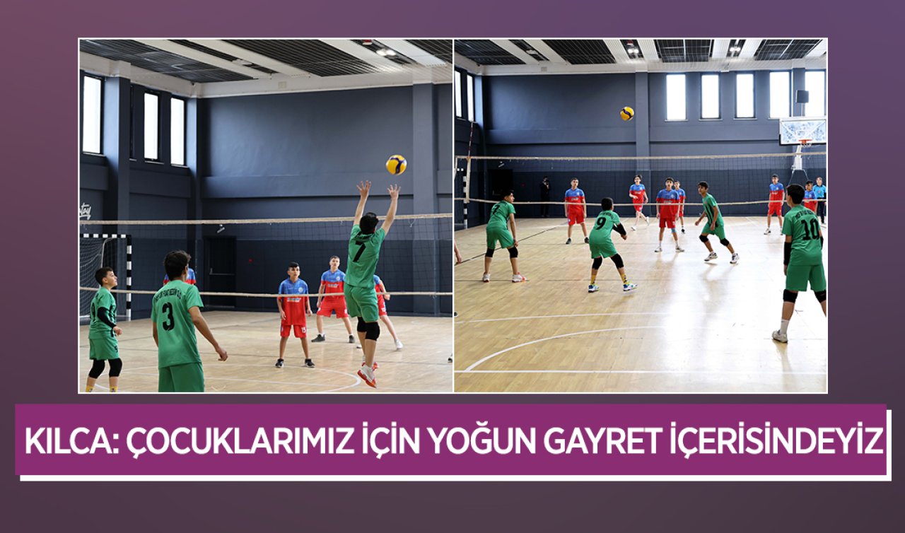 Karatay’da ortaokullar arası kardeşlik ve dostluk erkekler voleybol turnuvası başladı