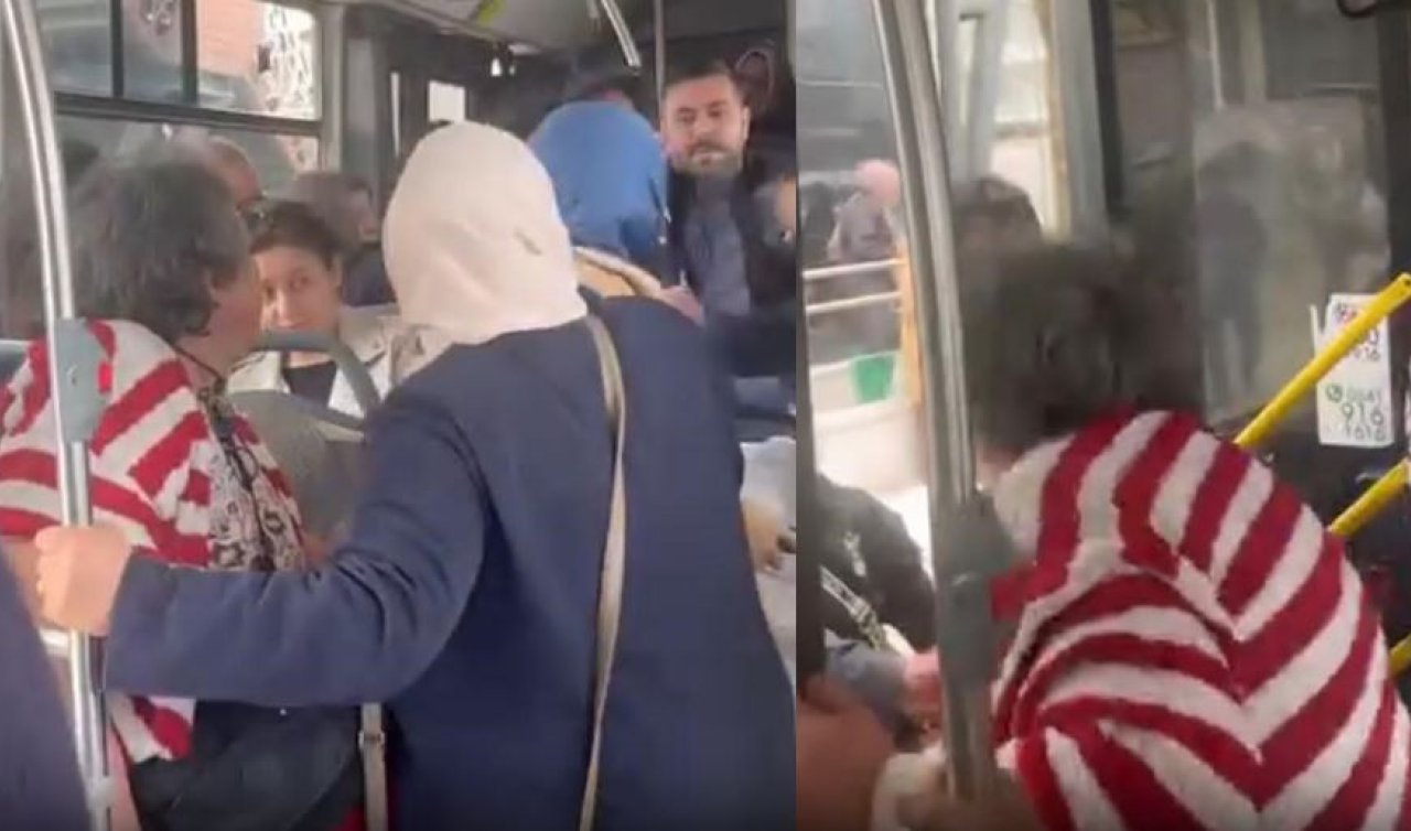 Otobüste kadınlar yer kavgasında şoförün kolunu ısırdı