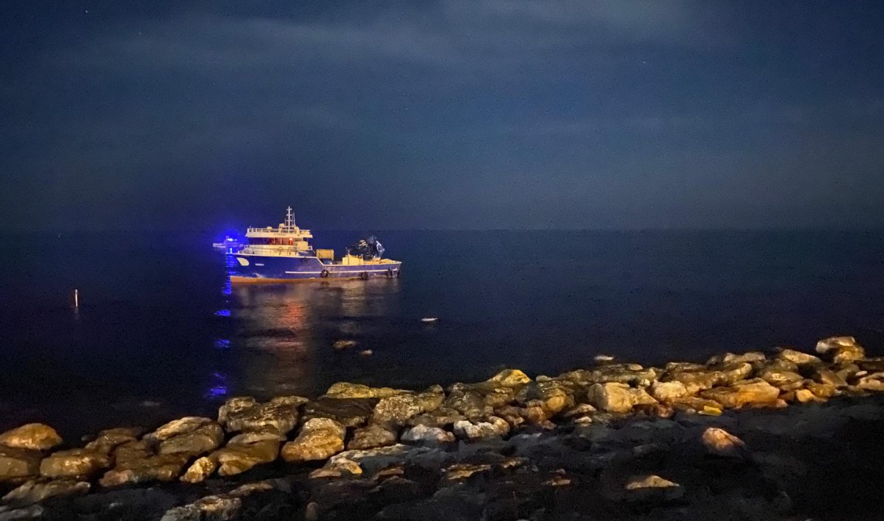 Karaya oturan balıkçı teknesinin kaptanı tahliye edildi