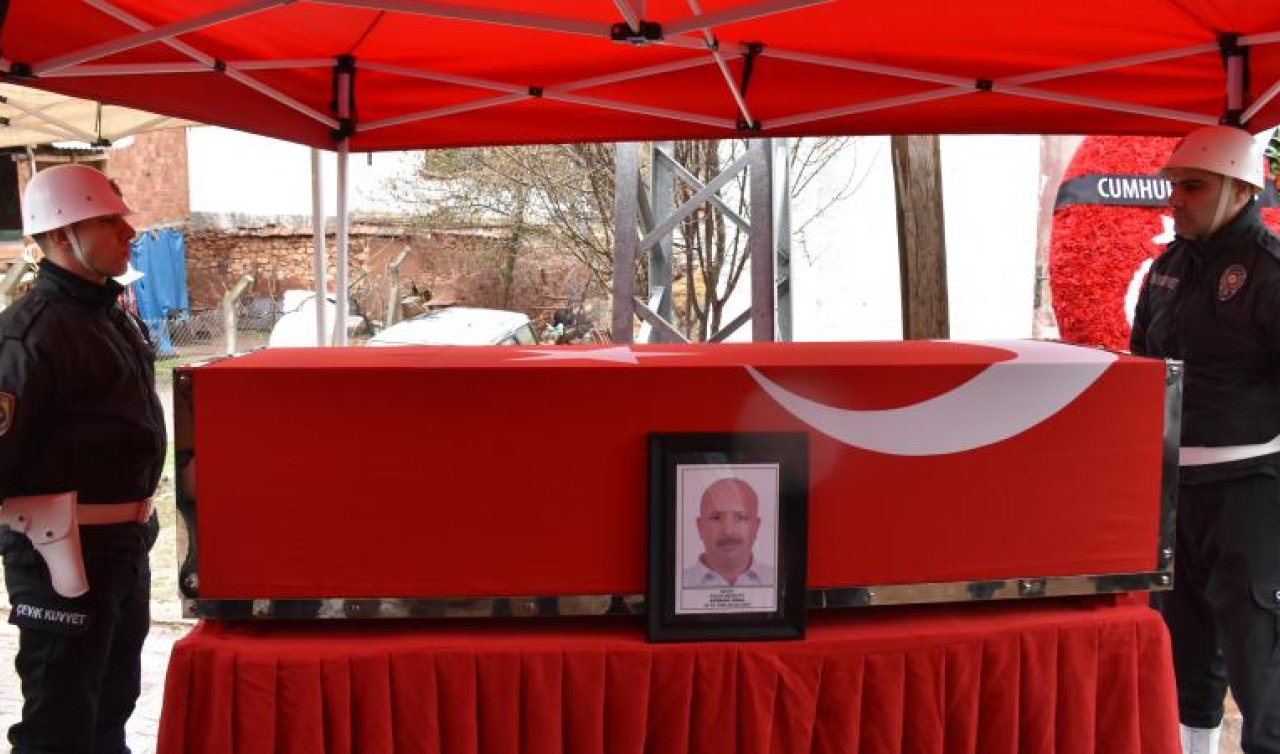 Trafik kazasında şehit olan polis memuru son yolculuğuna uğurlandı