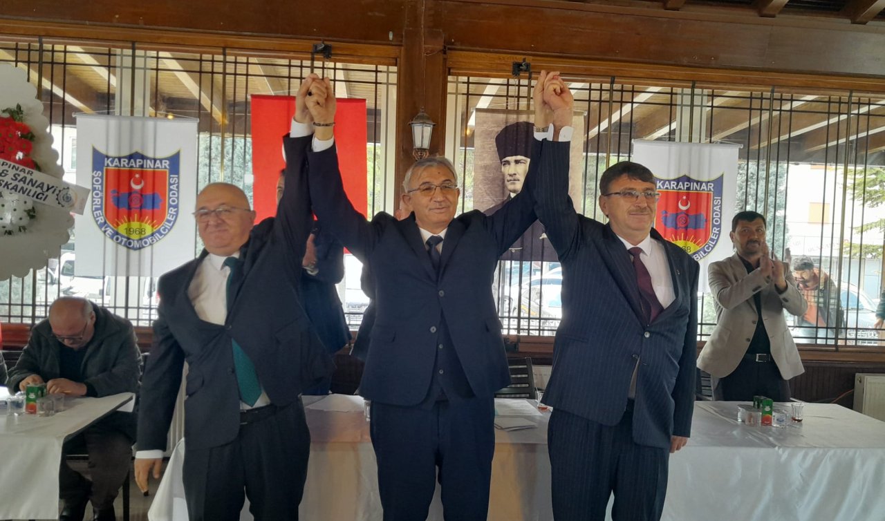 Karapınar Şoförler ve Otomobilciler Odası’nda yeni başkan İsmail Yabanoğlu oldu