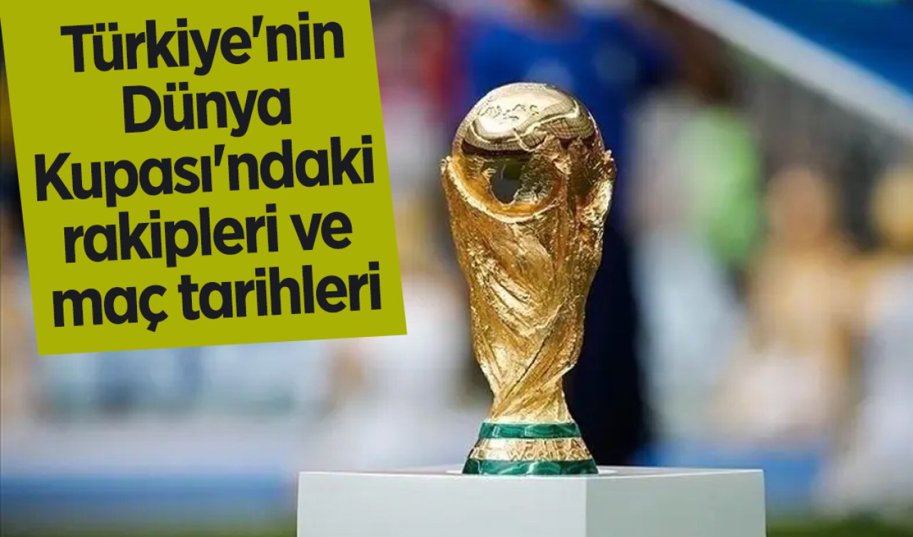 Türkiye’nin Dünya Kupası’ndaki rakipleri ve maç tarihleri
