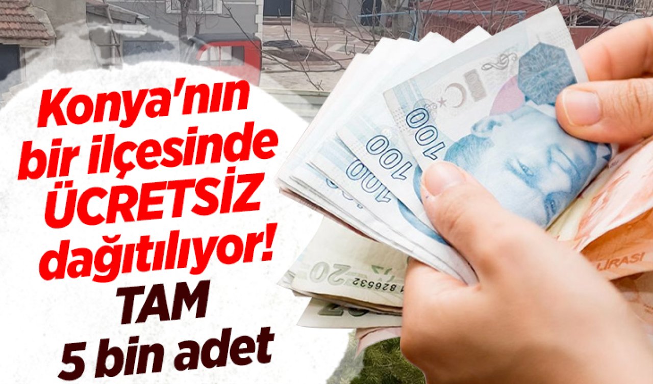 Konya’nın bir ilçesinde ücretsiz dağıtılıyor! TAM 5 bin adet 