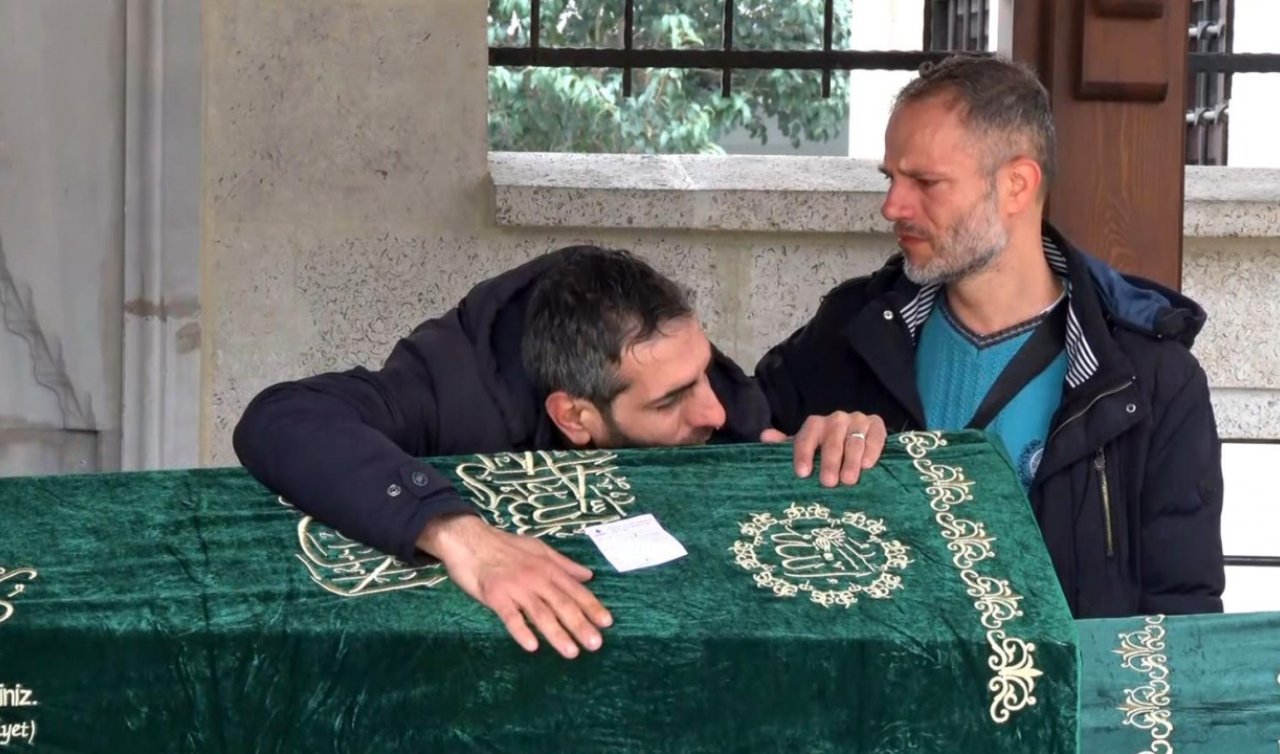 Babadan küçük kızına acı dolu veda: Kızının tabuta sarılarak gözyaşlarına boğuldu