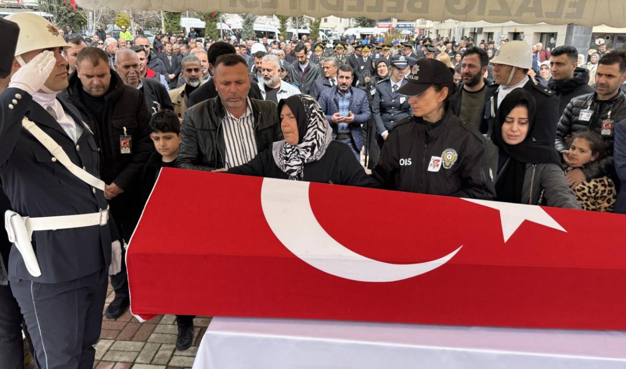 İstanbul’daki kazada şehit olan polisimiz son yolculuğuna uğurlandı