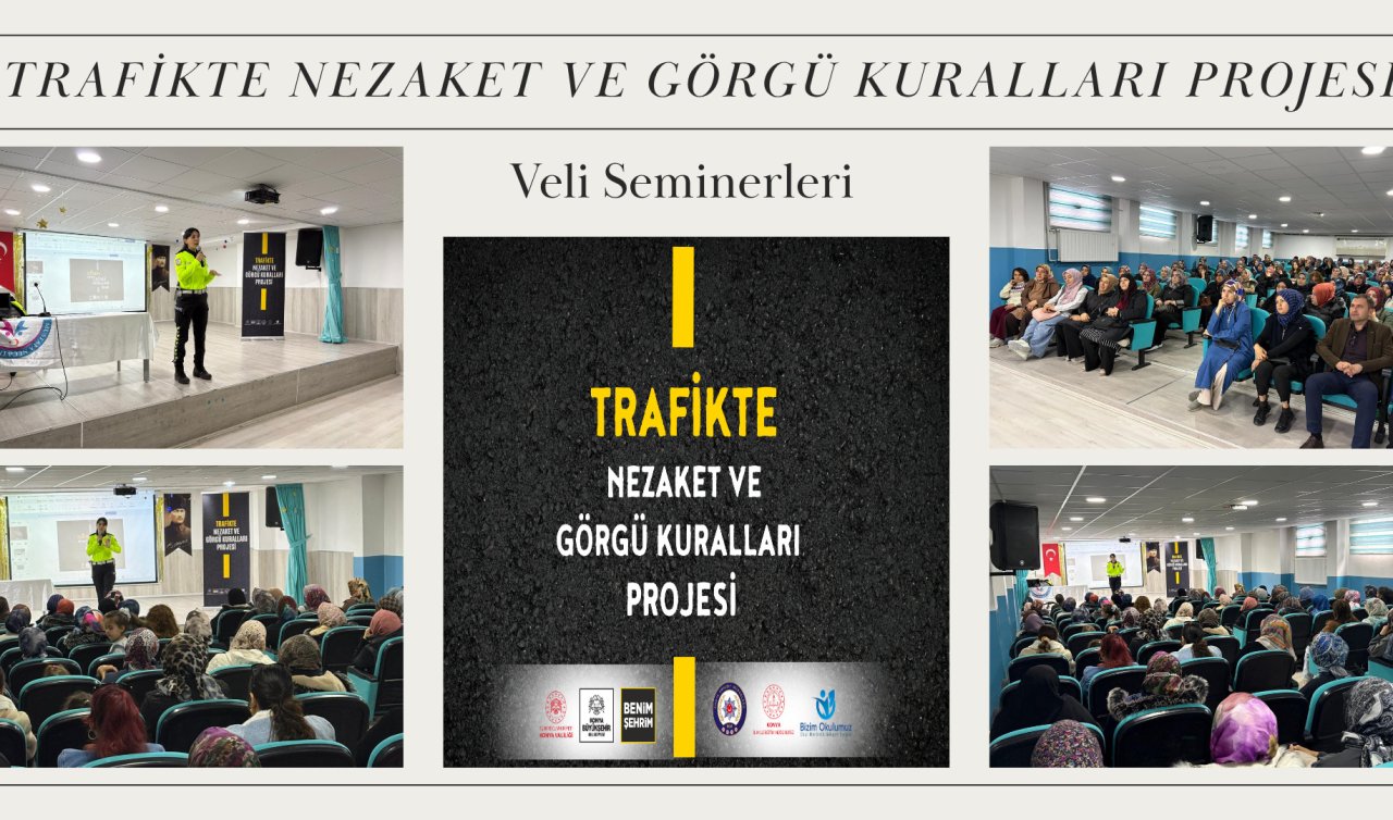 “Trafikte Nezaket ve Görgü Kuralları Projesi’’ kapsamında veli seminerleri devam ediyor