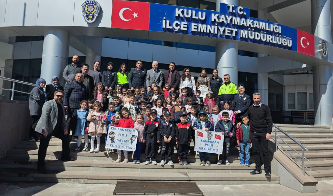 Kulu’da minik öğrencilerden polise ziyaret