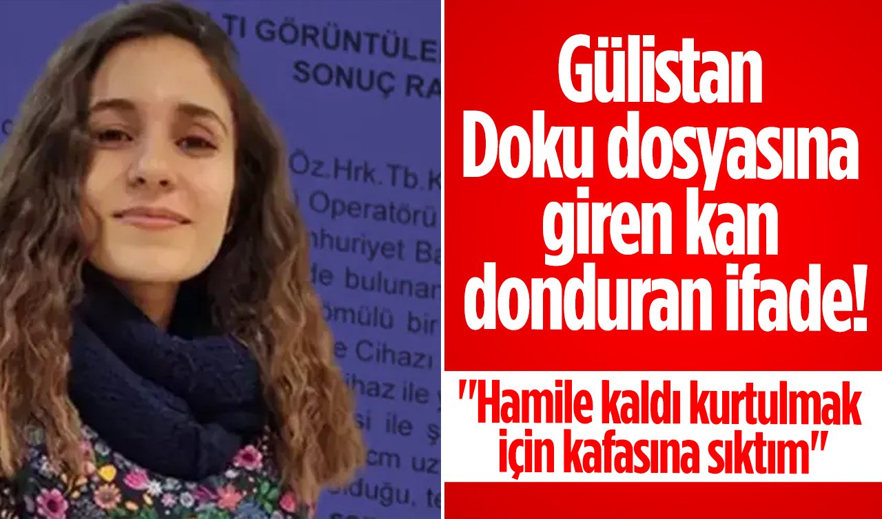 Gülistan Doku dosyasına giren kan donduran ifade! “Hamile kaldı kurtulmak için kafasına sıktım’’