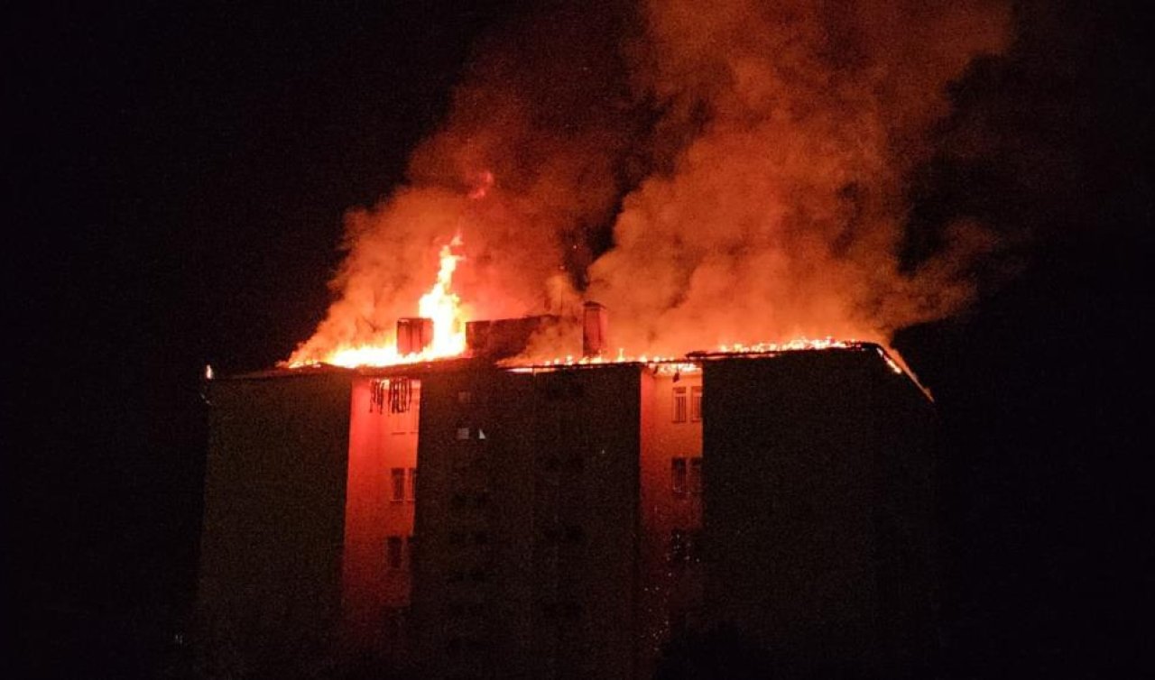 Fen Lisesi yurdunda yangın paniği: 46 öğrenci tahliye edildi