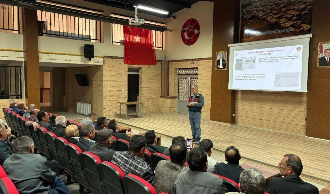Konya’da muhtar ve anneler için narkotik semineri