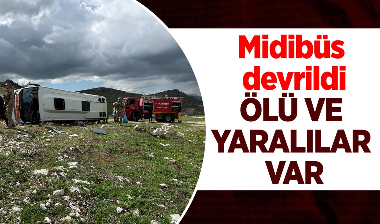 Midibüs devrildi: Ölü ve yaralılar var 