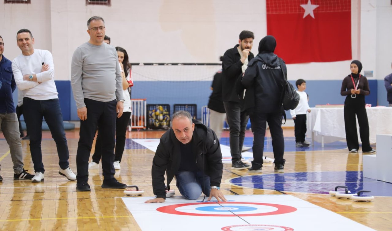 Konya’da 23 Nisan’a özel curling müsabakası düzenlendi