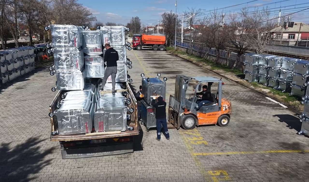 Çumra’da temizlik seferberliği: 2 bin 176 yeni konteyner hizmete sunuldu