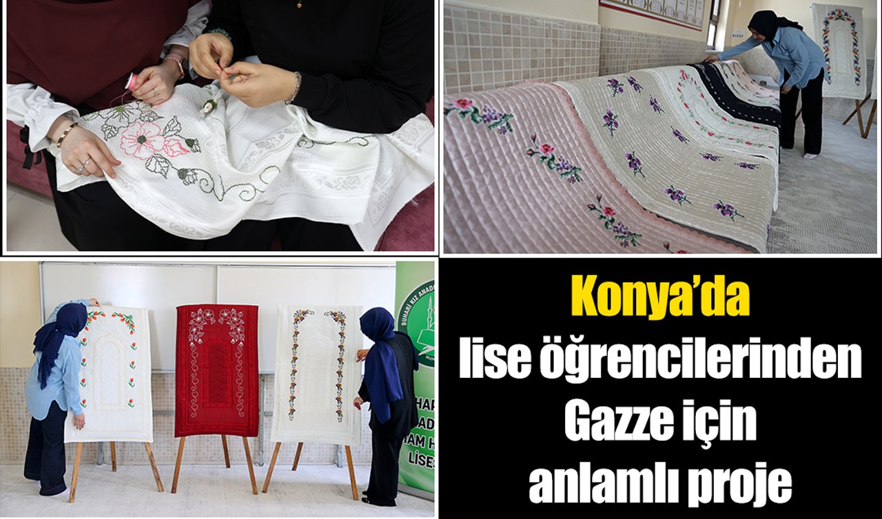 Konya’da lise öğrencilerinden Gazze için anlamlı proje 