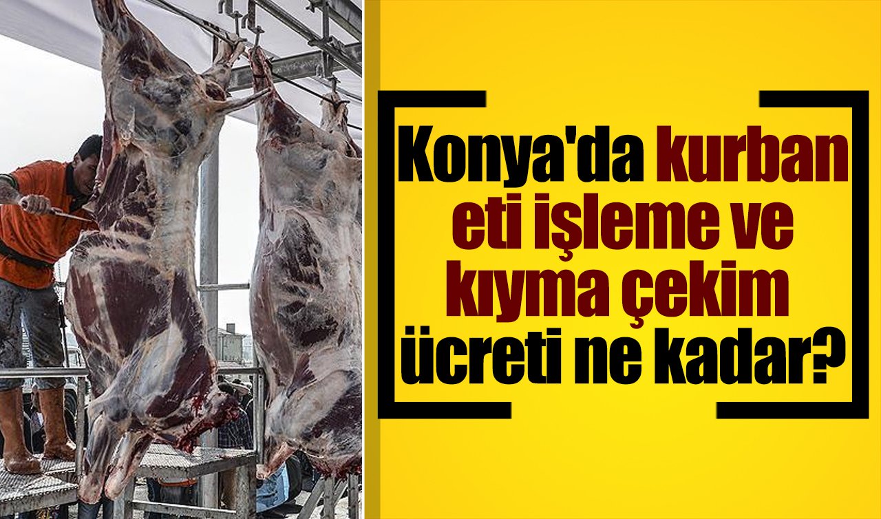 Konya’da kurban eti işleme ve kıyma çekim ücreti ne kadar?