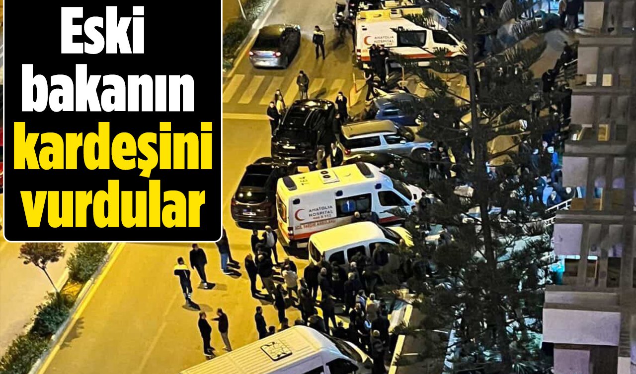 Eski bakanın kardeşini vurdular