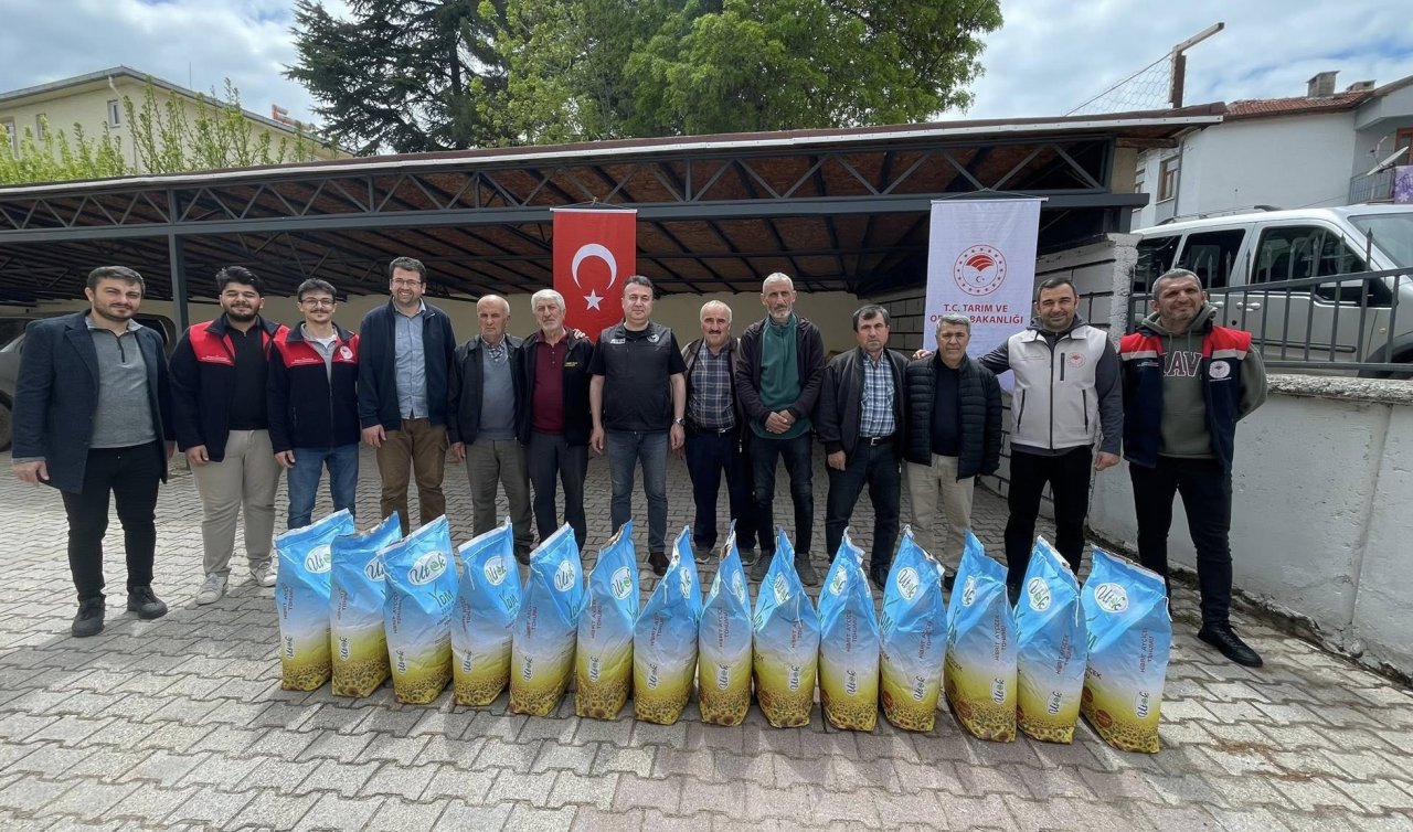 Beyşehir’de çiftçilere tohum desteği sağlandı