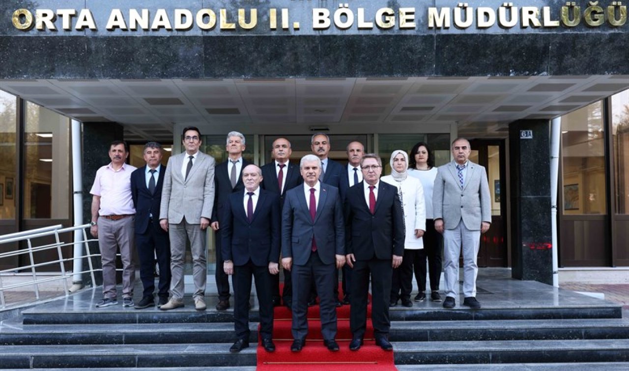 Vali İbrahim Akın MTA Orta Anadolu II. Bölge Müdürlüğünü ziyaret etti