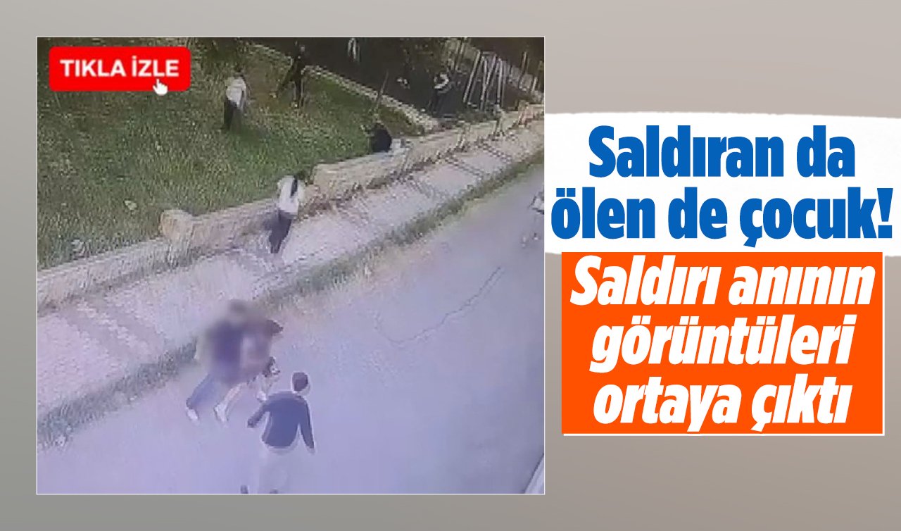 Saldıran da ölen de çocuk! Saldırı anının görüntüleri ortaya çıktı