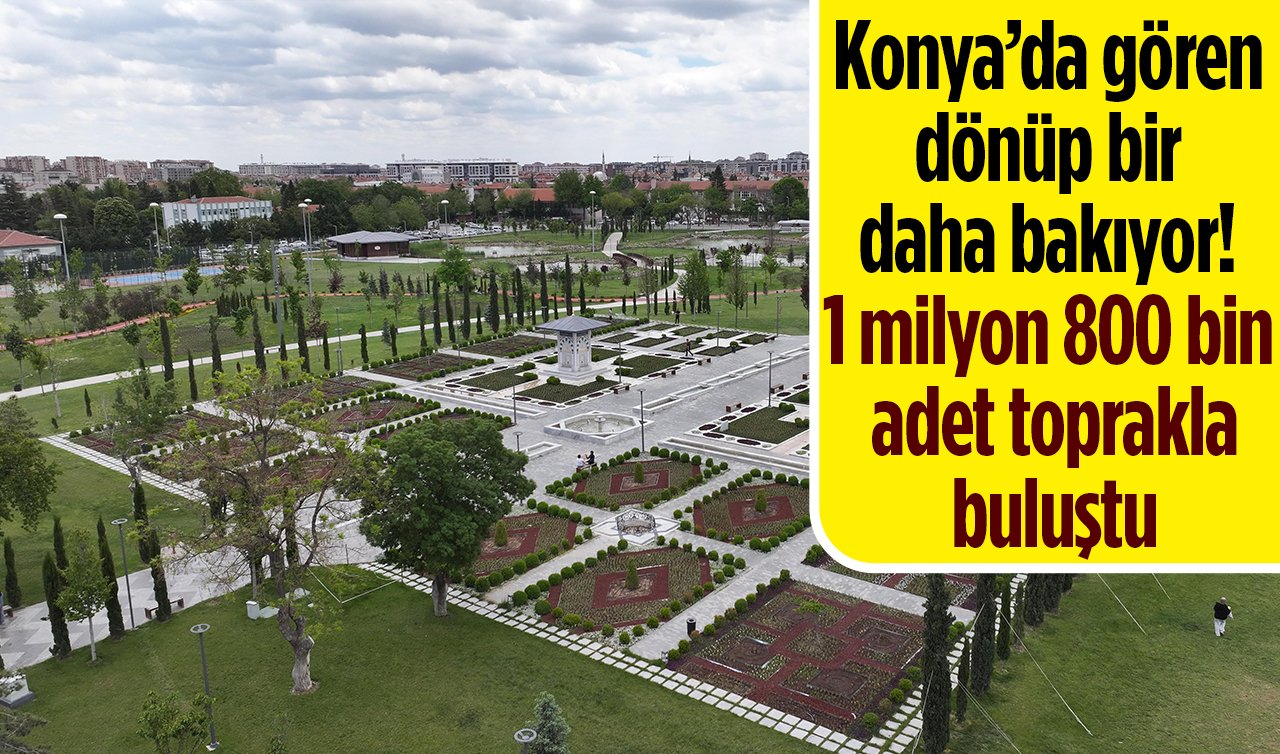 Konya’da gören dönüp bir daha bakıyor! 1 milyon 800 bin adet toprakla buluştu