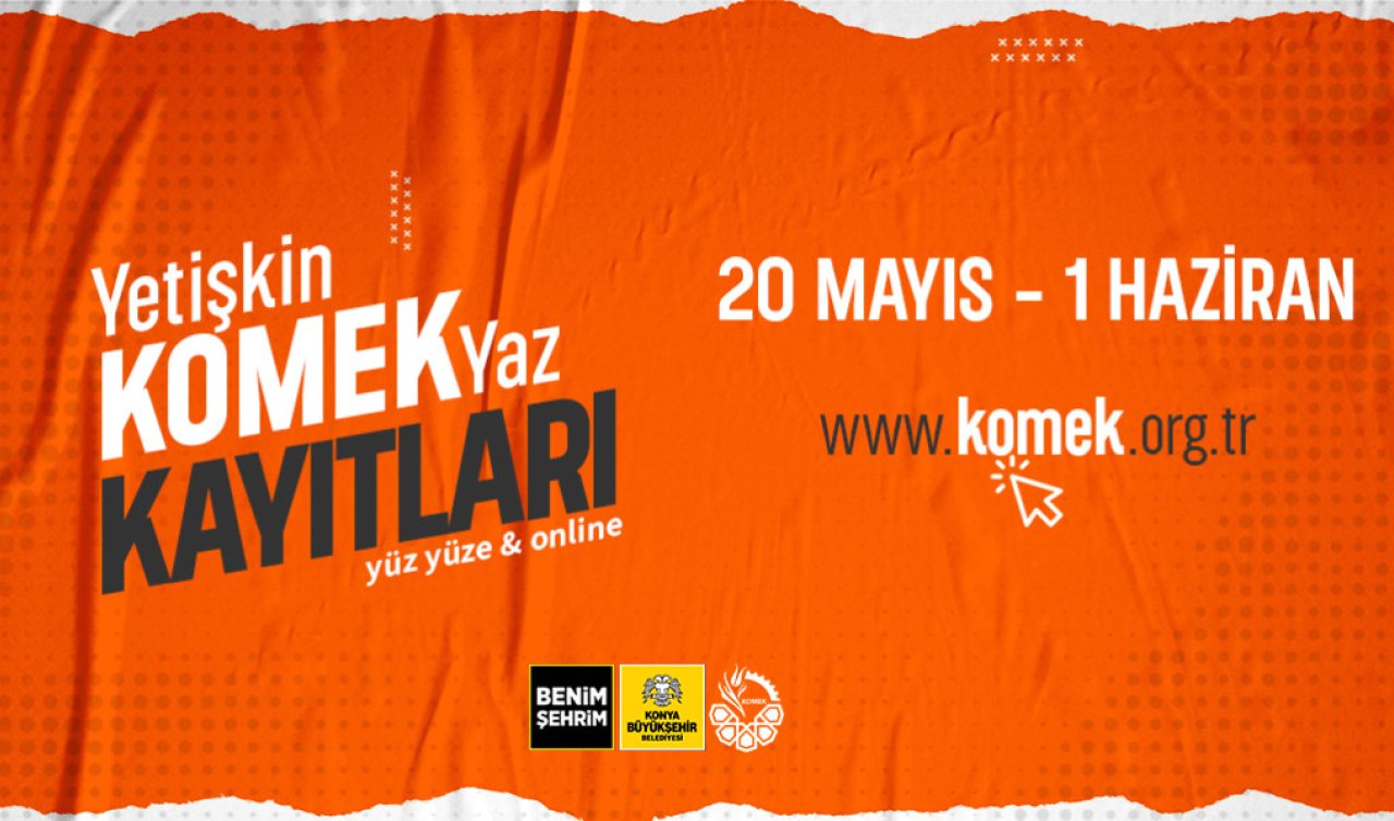 KOMEK’te yaz dönemi kayıt heyecanı başladı
