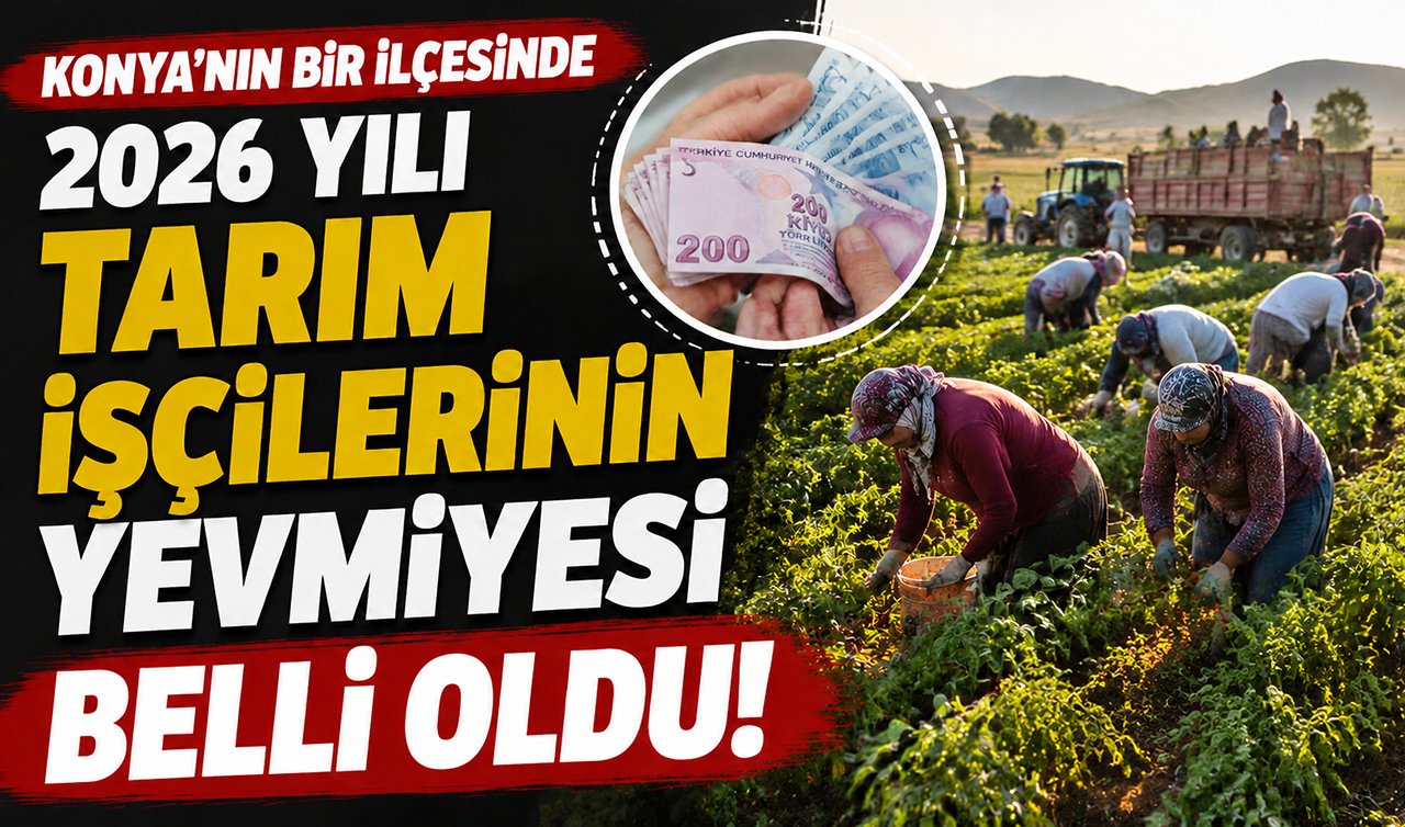 Konya’nın bir ilçesinde tarım işçilerinin yevmiyesi belli oldu