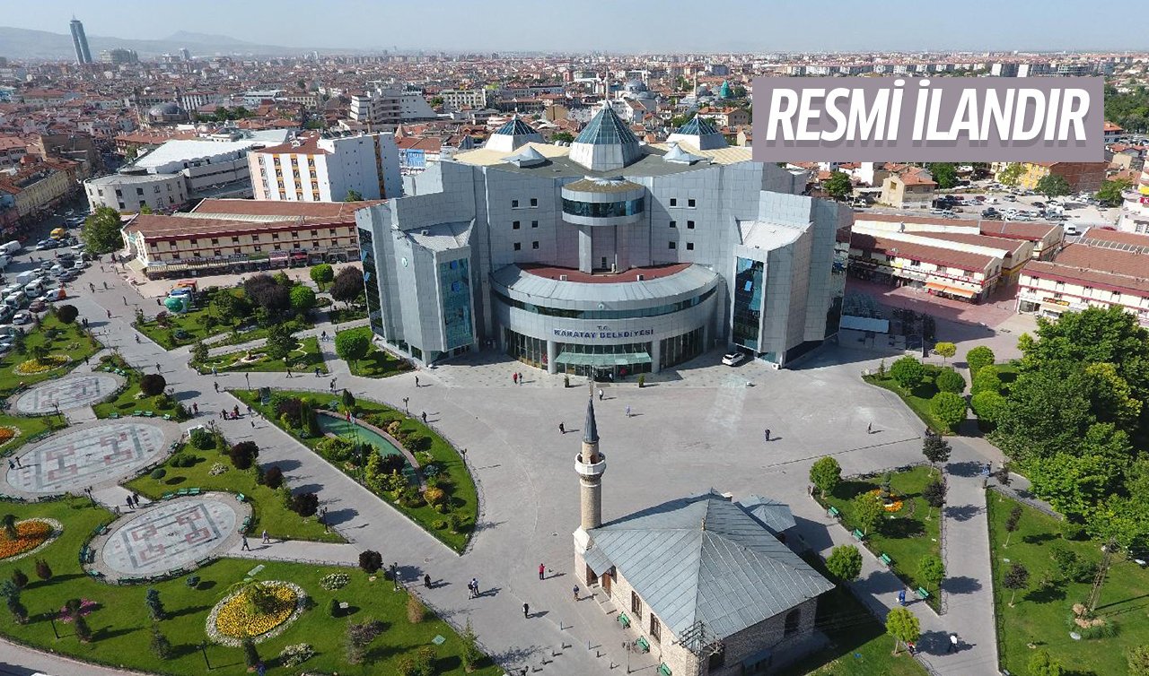 KARATAY BELEDİYE BAŞKANLIĞINDAN